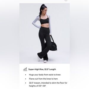 ✨ lululemon Groove Pant Flare Leggings (Black) ✨
